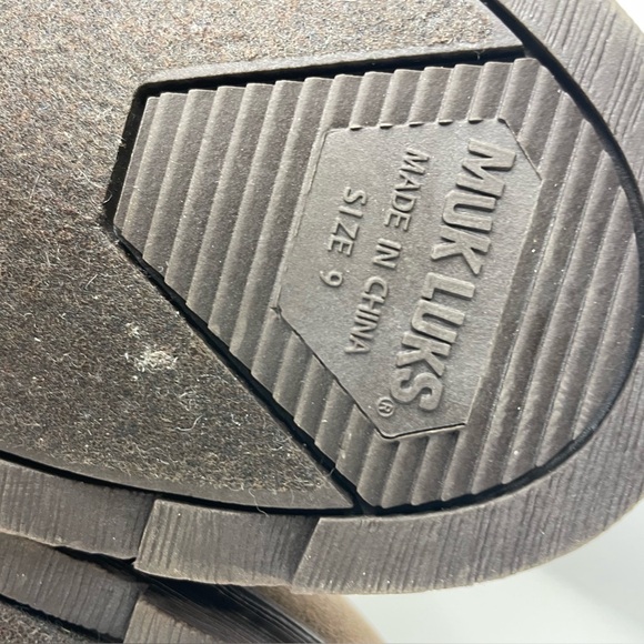 Muk Luks Boots Nikki Belt-Wrapped Taupe Brown Boots Women’s Size 9 - Picture 12 of 15